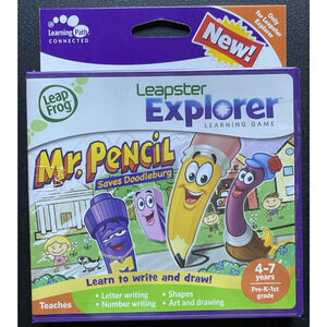 Leappad Leapster Explorer Game Mr. Pencil Saves Doodleburg-Learn Write & Draw